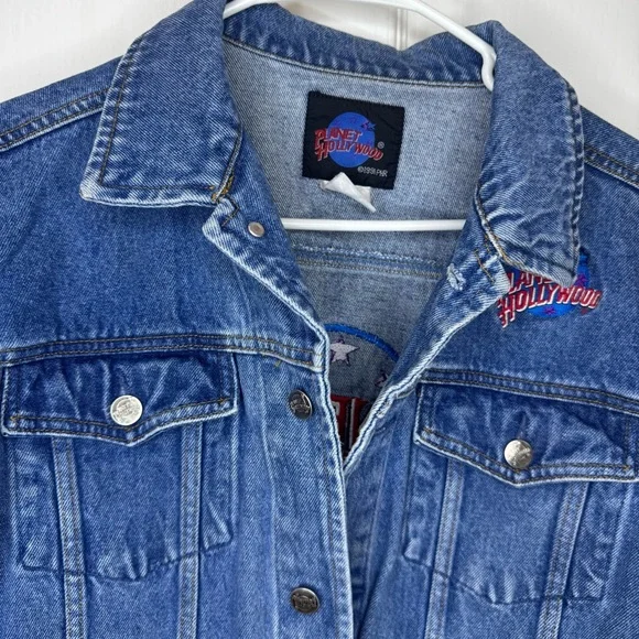 Vintage Planet Hollywood Indianapolis Denim Jacket - Picture 4 of 8